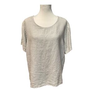 Match Point 100% Linen Top Size M NWT